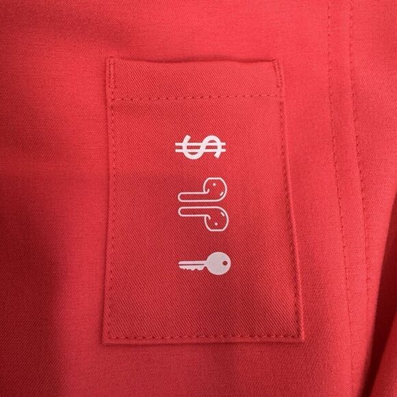 FIGS Mens Tansen Jogger Scrub Pants XXL SHORT Red Pink Cargo Scrubs Pride Month - Picture 10 of 13